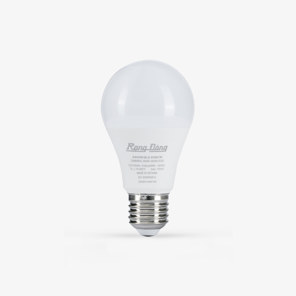 Đèn  Led Bulb RGB Bluetooth Model: A60.BLE.RGBCW-9W