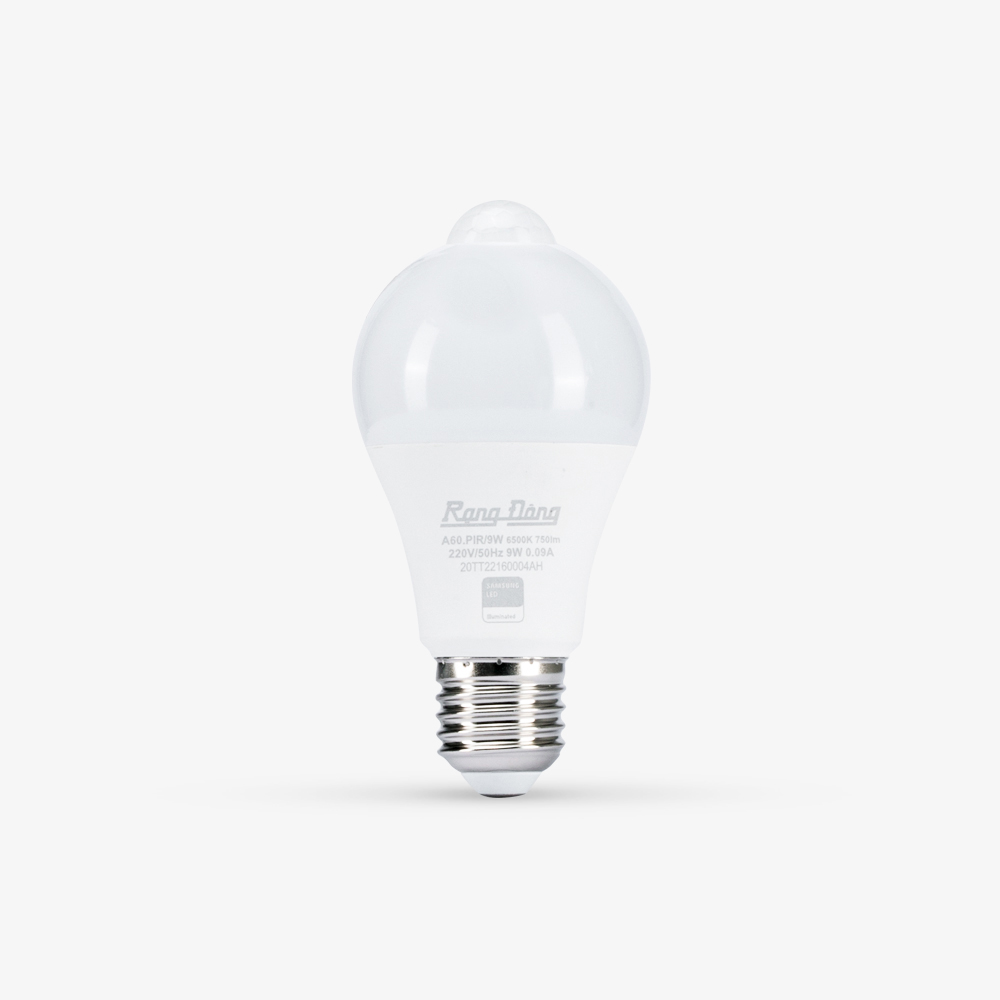 Đèn LED Bulb cảm biến PIR 9W Model: A60.PIR-9W